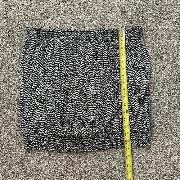 Anthropologie black & white print strapless tube top size L - Picture 7 of 8